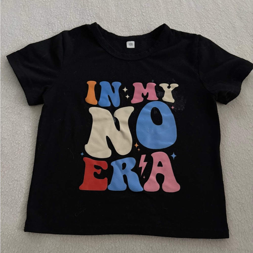 Black Graphic Kids T-Shirt